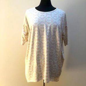 Vintage 80s print oversized tunic